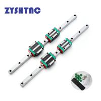 【HOT】✾✿❣ 2pc HGR20 HGH20 Linear Guide Rail ANY LENGTH 4pc Block Carriages HGH20CA/flang HGW20CC Router Engraving