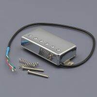 【CW】 FLEOR Chrome Alnico 5 Bridge Humbucker Pickup LP 4 Conductors 8K for Electric Guitar