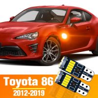 หลอดไฟบ่งชี้ LED 2ชิ้นสำหรับ Toyota 86 2012-2019 2013 2014 2015 2016 2017 2018 LED 2ชิ้น