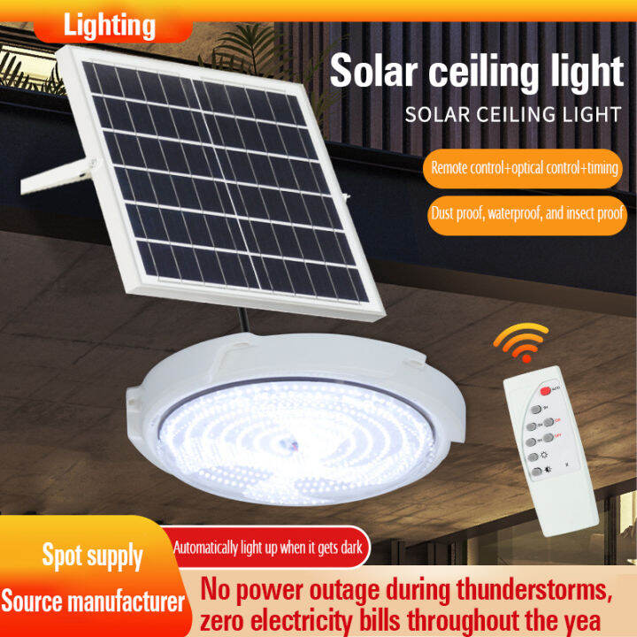 solar ceiling light solar light outdoor waterproof 3 way colors indoor
