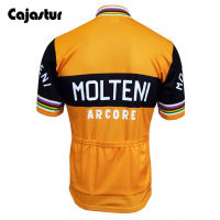 ร้อน M Olteni ทีมขี่จักรยานย์ผู้ชาย R แขนสั้นขี่จักรยานท็อปส์เต็มซิป Mtb Ropa C Iclismo จักรยานสวมใส่เสื้อผ้าขายส่ง