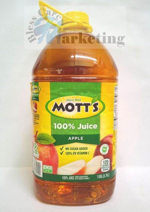 MOTT'S 100 APPLE JUICE, NO SUGAR ADDED 120 DV VITAMIN C 3.78L Lazada PH