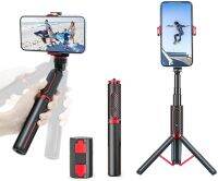 Auto Balance 360องศา Rotation Selfie Stick ขาตั้งที่วางศัพท์พร้อมรีโมทไร้สาย