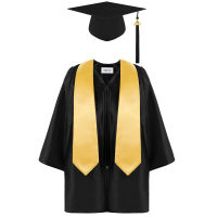 Children Kids  Preschool Kindergarten Graduation Gown Shawl Cap Set Childrens academic dress Uniform Boys girls Outfits