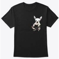 Chihuahua Inside Pocket Dogs  Fashion 100% Cotton   T-shirt