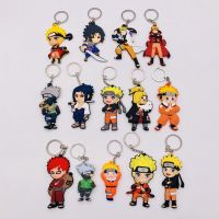 [ใหม่2023] 10PCS อะนิเมะ Naruto Key Chain PVC คู่การ์ตูน Key แหวน Uzumaki Figur Naruto พวงกุญแจ Trinket ที่ใส่กุญแจของขวัญ