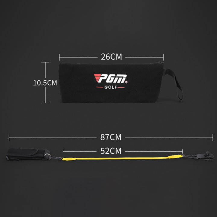 เข็มขัดแขนผู้ฝึกวงสวิงกอล์ฟ-pgm-สำหรับฝึกท่า-jzq025ช่วยแก้ไขเชือกความต้านทานยืดหยุ่นใช้ได้ทั้งชายและหญิง