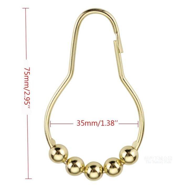 1-set-of-12pcs-shower-curtain-hooks-rings-gold-rust-resistant-shower-curtain-light-bulb-shape-rings-hooks-s