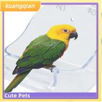 KUANGQIAN อ่างอาบน้ำสำหรับนกแก้วสัตว์เลี้ยงกรงป้อนอาหารนกอาบน้ำ