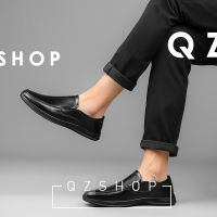 QZshop ส่งไว? รองเท้าสีดำ รองเท้าคัชชูผู้ชาย รองเท้านักเรียน? ราคาถูก ใส่ทำงานก็ได้ ใส่ไปโรงเรียนสำหรับนักศึกษา สีดำ สุภาพ คุมโทนทุกชุค สไตล์คลาสสิคที่หนุ่มๆต้องมี วัยไหนก็ต้องมีติดตู้น้าาาา ?