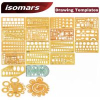 ISOMARS Drawing Templates รวมแผ่นเพลท ไม้บรรทัด เหมาะสำหรับ / งานเขียนแบบ /ออกแบบ / นักเรียน / ทุกสาขาอาชีพ