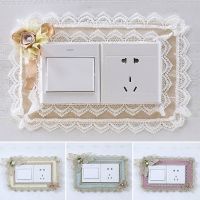 Lace Switch Sticker Socket Decoration Cute Protective Cover Creative Socket Cover Wall Stick Childrens Room Wall Stickers Wall Stickers Decals