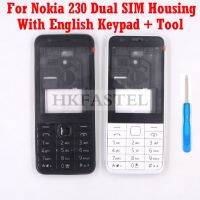 {MOUDU} สำหรับ Nokia 230 Dual SIM ใหม่เคสโทรศัพท์เต็มรูปแบบเคสเครื่องมือปุ่มกดภาษาอังกฤษจัดส่งฟรี