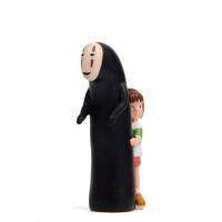 【CW】2 Piece/Set Action Figure Miyazaki Hayao Spirited Away Chihiro Ogino Sen Hug No Face Man PVC Decoration Doll Model Anime