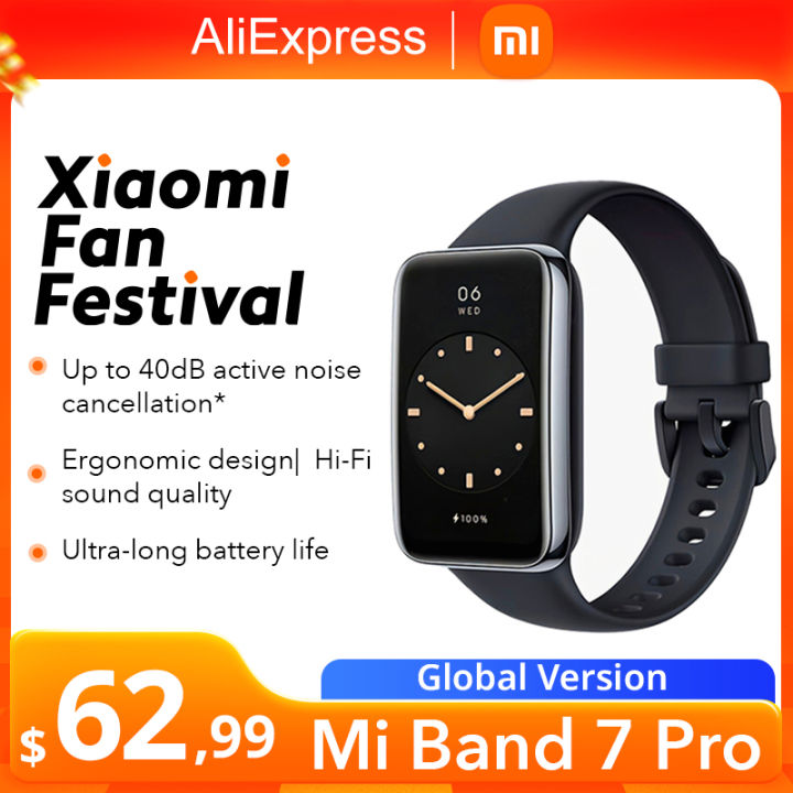 Xiaomi Smart Band 7 Pro (Global Version) with GPS, Health & Fitness  Activity Tracker High-Res 1.64 AMOLED Screen, Heart Rate & SPO₂  Monitoring, 110+ Sports Modes, 12Day Battery Smart Watch : Electronics 