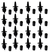 50PCS Bottle Pourers Syrup Pourer Pour Spouts Plastic Liquor Bottle Pourers with Rubber Pourers Dust Cap Covers Easy to Use