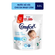 Nước Xả Vải Comfort Cho Da Nhạy Cảm 3.2L Túi - Phù Hợp Với Làn Da Em Bé