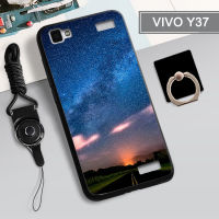 คลุมทั้งหมดเคสโทรศัพท์เคสสำหรับ VIVO แบบนุ่ม Y37ฝามีที่ถือวงแหวนโทรศัพท์2022ป้องกันการตกป้องกันรอยขีดข่วนและเชือก