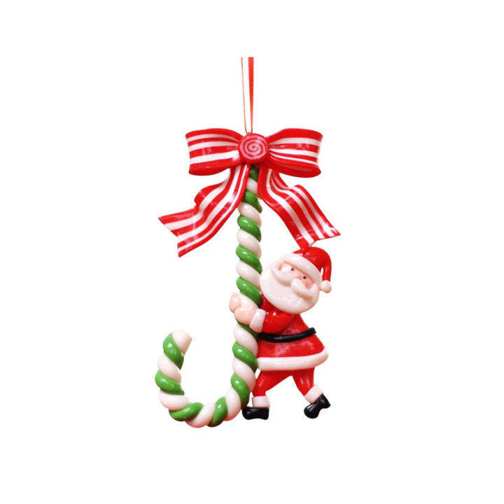 christmas-candy-cane-ornament-santa-claus-snowman-elk-christmas-tree-แขวนจี้ตกแต่งสำหรับตกแต่งบ้านปีใหม่