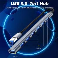 USB 3.0 7 In One Extender Multi Interface Splitter Hub Multifunctional One Drag Seven Docking Station Extreme Speed Computer Hub USB Hubs