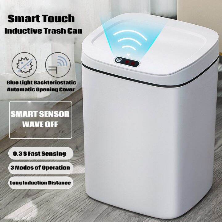 Intelligent Automatic Touchless Smart Sensor Trash Bin USB Rechargeable/Battery Operated Trash