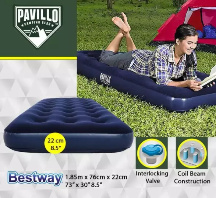 Air Bed Bestway Airbed With Manual Air Pump Single Double Queen King