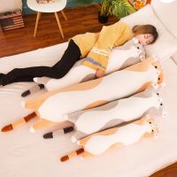 90cm Big Sausage Cat Plush Toys Stuffed Animals Kawaii Plushie Soft Dolls Sleep Pillow Baby Companion Birthday Gifts For Kids