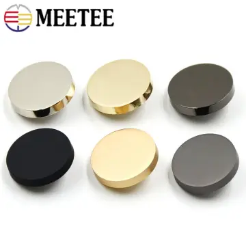 20Pcs Meetee 15/18/20/23/25mm Hollow Metal Buttons Round Coat