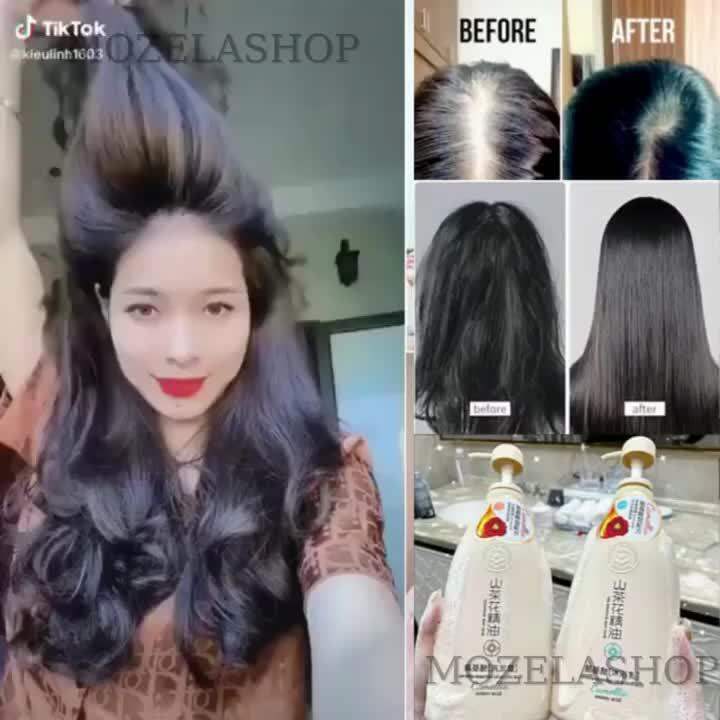 JAPANESE CAMELLIA shampoo and conditioner hair growth shampoo one set 2 bottle 650ml Lazada PH