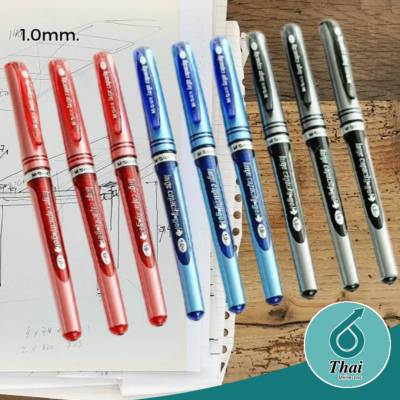 ปากกาเจล  แบบปลอกGEL  PEN ขนาด 1.0 mm. (หมึกมีสีน้ำเงิน, สีดำ, สีแดง)