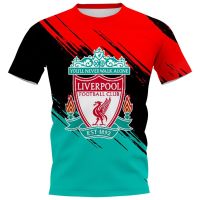 xzx 180305   3d cloocl T SHIRT liverpool printing short-sleeved casual tops harajuku style streetwear