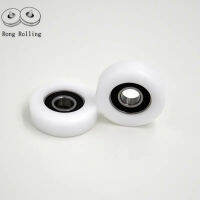 10*36*13เลื่อนลูกกลิ้งไนลอนกับแบริ่งเจาะ10Mm,ลูกกลิ้งไนล่อน Diameter36mm,ความหนา13Mm.แบริ่งพลาสติกบรรจุ6200RS