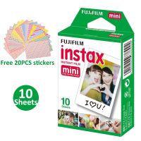 ฟิล์ม Instax Mini 8 7S 25 70 90กล้องถ่ายรูป Instax Mini ฟิล์ม Instax Mini 9รูปภาพยนต์ Exposures + 20ชิ้นสติกเกอร์ฟรี