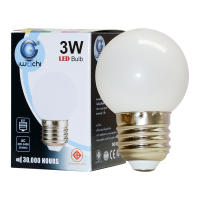 Iwachi หลอดไฟปิงปองขุ่น LED 3W แสงส้ม / แสงขาว (WW / DL) E27