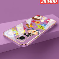 JIUMOO เคสสำหรับ Vivo X60 X60 Pro เคสการ์ตูนทอยสตอรี่ลวดลายใหม่พื้นผิวขอบสี่เหลี่ยมเคสนิ่มซิลิกาเจลกันกระแทกเคสมือถือรวมทุกฝาครอบป้องกันเลนส์กล้องถ่ายรูป