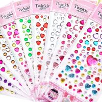 3D Gem Stickers Diamond Sticker Acrylic Crystal sticker DIY Three-dimensional decorations Rhinestone for kids Girls 32 styles