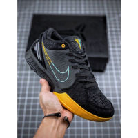 RT 2023 HOT Original✅ NK* K0be 4 IV Black Yellow Shock Absorbing Breathable MenS Basketball Shoes Fashion Outdoor Sports Shoes （Free Shipping）