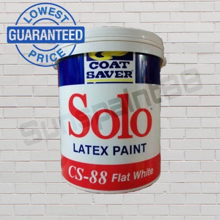 Coat Saver Solo Latex Paint CS88 Flat White (4L) Lazada PH