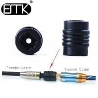 EMK 2pcs Toslink Extension Coupler Adapter Digital Optical Audio Female to Female Cable Connector Socket