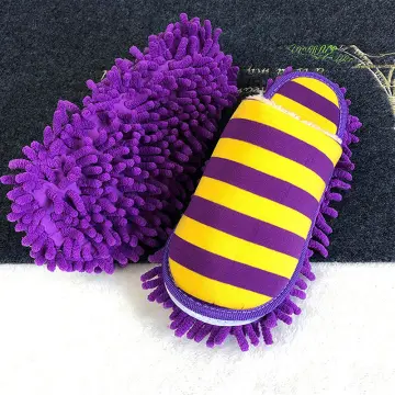 1pair Multifunctional Dust Mop Slippers, Lazy Mop Shoes, Mop Cap,  Detachable And Washable Mop For Cleaning Floor