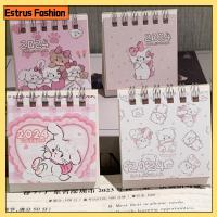 ESTRUS FASHION 2023กันยายน-ธันวาคม2024 ปฏิทินกระดาษตั้งโต๊ะ ลายแมวน่ารัก มินิมินิ กำหนดการวางแผน ที่มีคุณภาพสูง กระดาษสำหรับตกแต่ง วาระประจำปีทุกวัน ออฟฟิศสำหรับทำงาน