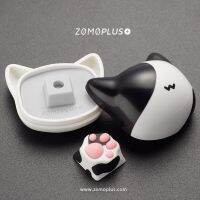 ZOMO PLUS Keycap แป้นอุ้งเท้าแมวน่ารัก,พวงกุญแจหลายสี ABS และซิลิโคนสำหรับคีย์บอร์ดแบบกลไกวัวแมวสยามอุปกรณ์เสริมแป้นพิมพ์อเมริกัน