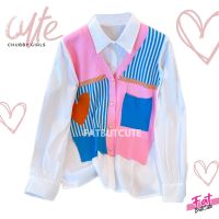 ?Plussize Korean Shirt?เสื้อเชิ้ตสาวอวบลุคส์เกาหลี ปังสุดๆ รหัส719