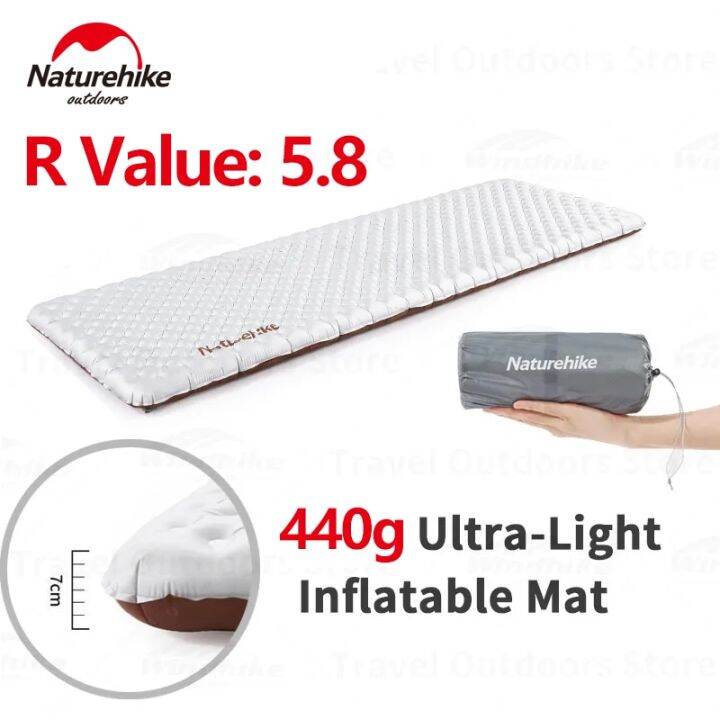 Naturehike R5.8 Inflatable Mattress Camping Air Mat Trekking Thermal