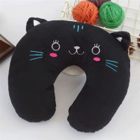 Cute Cartoon U Neck Pillow Skin-friendly Velour Memory Foam Nap Pillow Airplane Car Travel Cervical Massge Neck Surrounder Pad