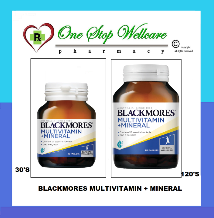 BLACKMORES MULTIVITAMINS + MINERALS 30'S / 120'S Lazada