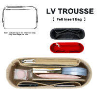 กระเป๋าสอดสักหลาดสำหรับ Trousse 23 28ถุงซักผ้าประเภทรองรับ Dalaman Tas เรียงรายไปด้วยกระเป๋าสักหลาดเฟ็ลทกระเป๋าเครื่องสำอางซิป