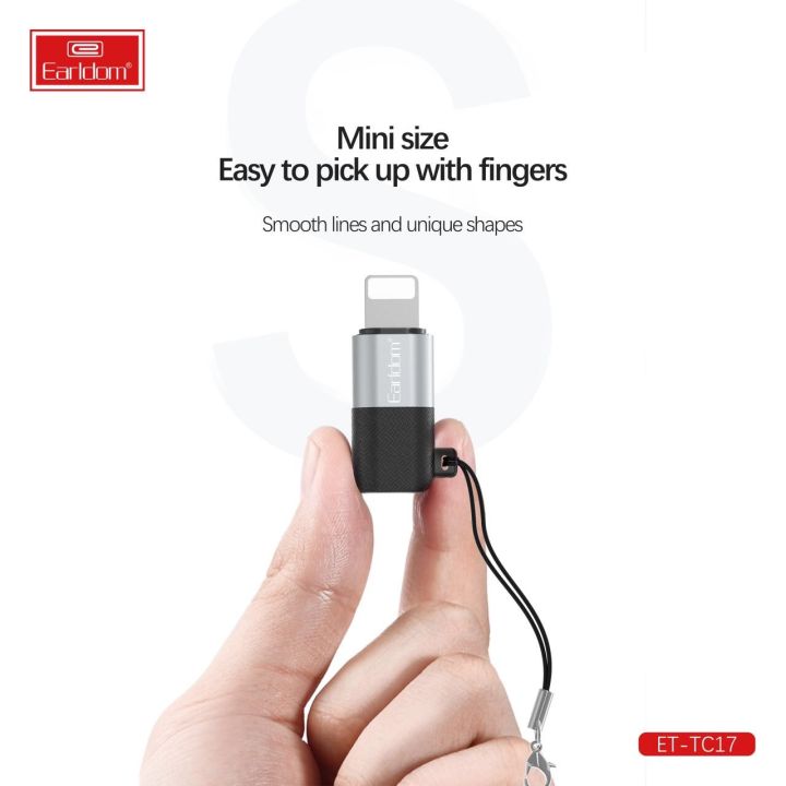 earldom-et-tc17-อะแดปเตอร์แปลงสาย-usb-c-to-8pin-adapter-ขนาดเล็ก-เก็บง่าย