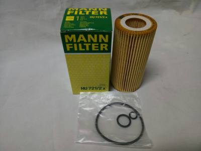 กรองน้ำมันเครื่อง  Benz E-Class  W211  ( 2002 - 2009 )  รุ่น  E 280 CDI ,  E 320 CDI   ( เครื่อง OM648 )         Oil Filter Mann HU 721/2x / HU721/2x d