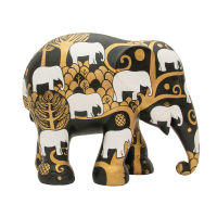 Elephant Parade Goldie (10-75cm) Elephant Statue งานทำมือรูปปั้นช้างสีสันสดใส ของขวัญวันเกิด ของที่ระลึกไทย